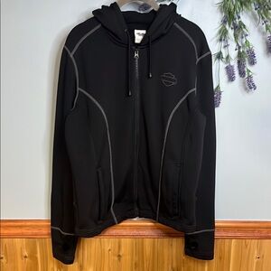 Harley-Davidson Woman’s Black Zip Hoodie Jacket